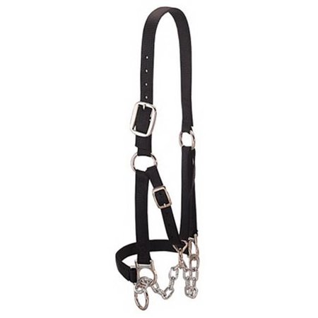 WEAVER LEATHER Weaver Leather 35-0902-BK Heifer Restraint Halter - Medium; Black 154625